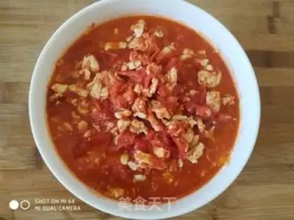 Make Tomato fried eggs step 7