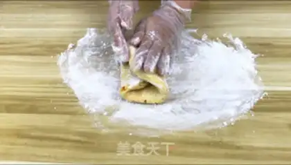 Make Salted egg yellow cookies step 5