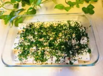 Make Roasted garlic tofu step 3