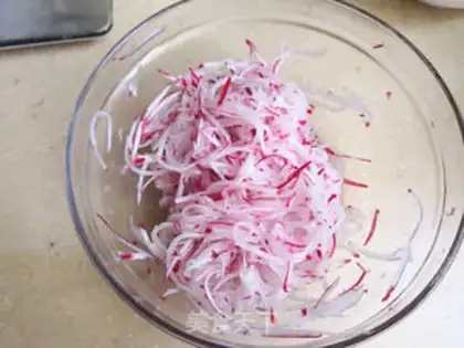 Make The radish step 4
