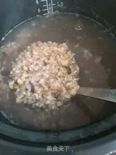 Make Twin bean rice congee step 4