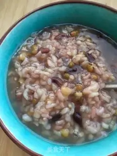 Make Twin bean rice congee step 5