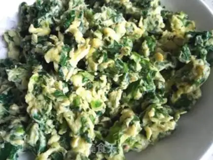 Make Celery leaves and fried eggs step 6