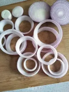 Make Egg onion ring breakfast cake step 5