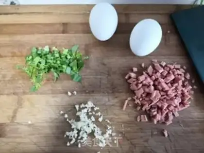 Make Egg sausage powder step 6
