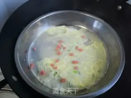 Make Egg sausage powder step 20
