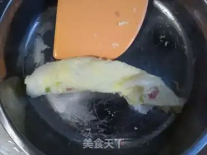 Make Egg sausage powder step 21