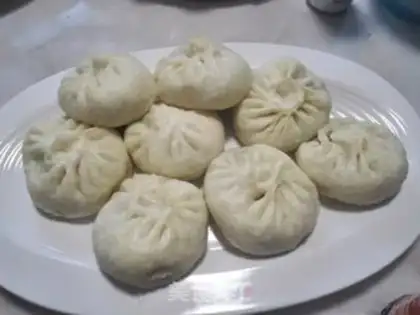 Make Spinach buns step 17