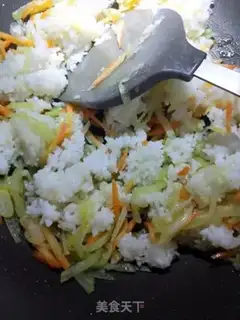 Make Garlic omelet rice step 20