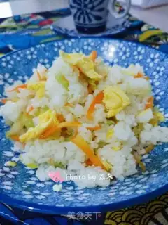 Make Garlic omelet rice step 25