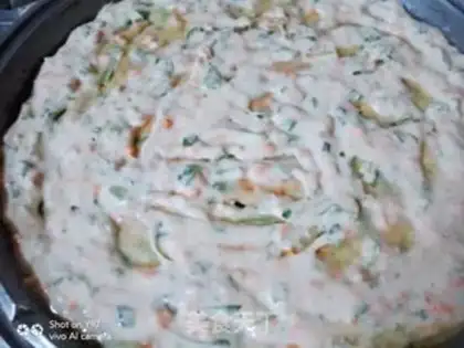 Make Vegetable eggcake step 4
