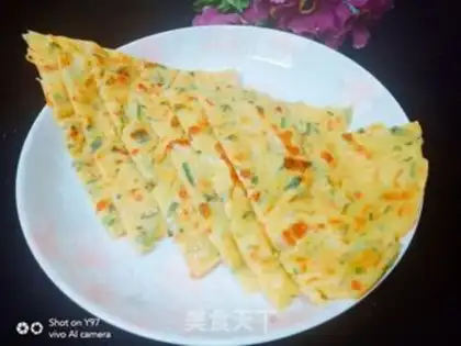 Make Vegetable eggcake step 7