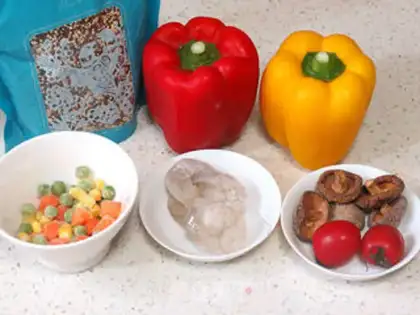 Make quinoa mushroom pepperoni step 0