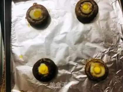 Make Roast mushroom quail eggs step 5