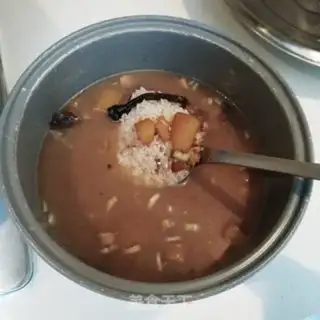 Make Potato gravy mushroom chicken rice step 6
