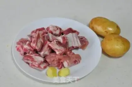 Make Potato burn ribs step 0