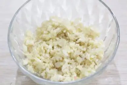 Make Garlic fan steamed shrimp step 1