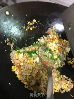 Make Egg shrimp fried rice step 6