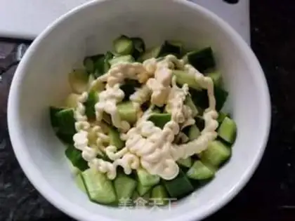 Make Apple cucumber egg salad step 3