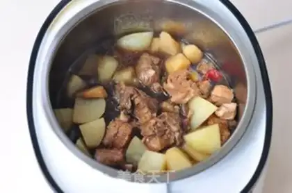 Make Potato burn ribs step 8