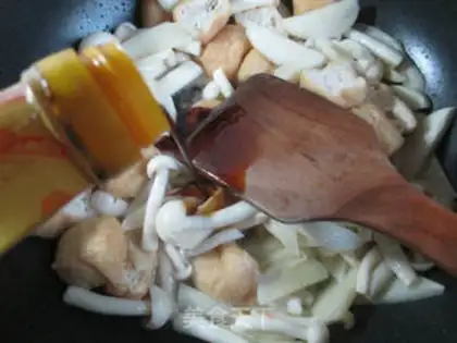 Make Seafood mushroom oil tofu white step 10