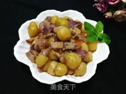 Make Burn the potatoes with pork step 7