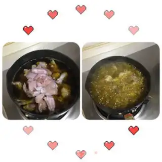 Make Dry pepper saline frog step 2