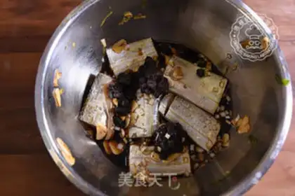 Make Bean veggie fish step 1