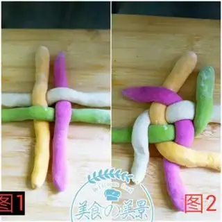 Make Color embroidery ball buns step 2