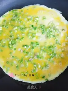 Make Garlic thick egg fever step 5