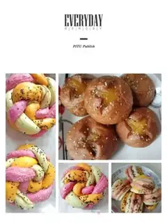 Make Color embroidery ball buns step 5