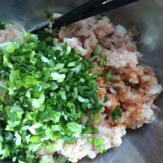 Make Celery dumplings step 1