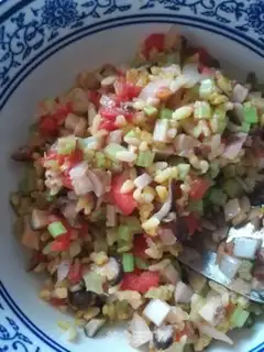Make Gold boat egg fried rice step 8
