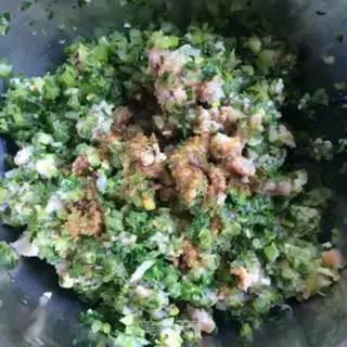 Make Celery dumplings step 3