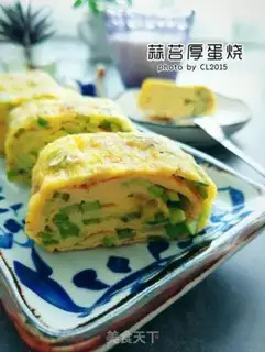 Make Garlic thick egg fever step 12