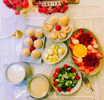 Make Pumpkin strawberry Dafu step 20