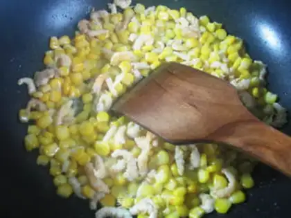 Make Fired corn step 2