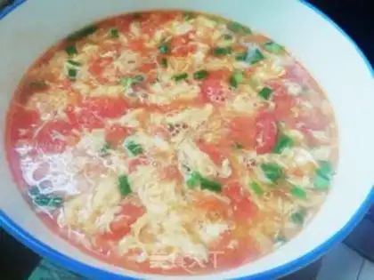 Make Tomato egg soup step 2