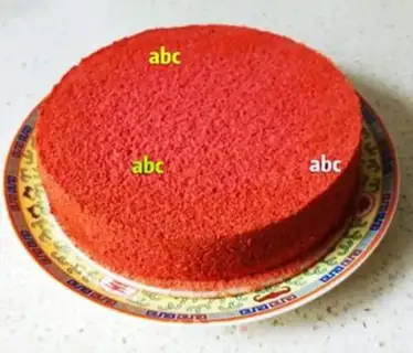 Make Red velvet cake step 16