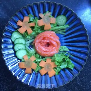 Make A salmon rose step 5