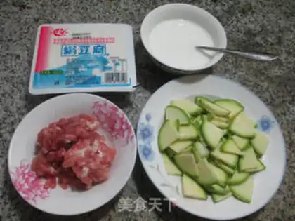 Make The meat, the tofu step 0