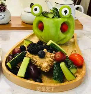 Make Frog and fruit step 17