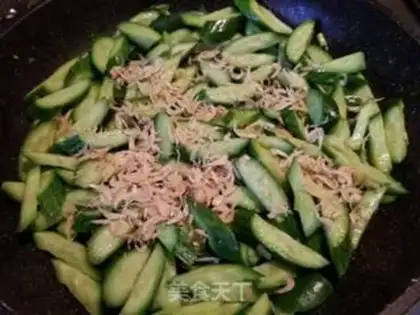 Make Shrimp eggs, cucumber step 7