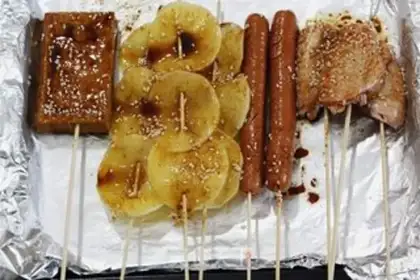 Make Homemade barbecue string step 4