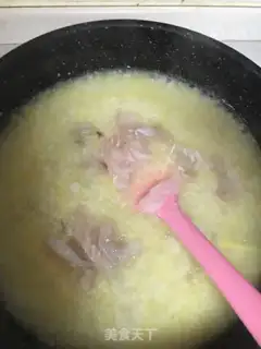 Make Gold and silver sea congee step 4