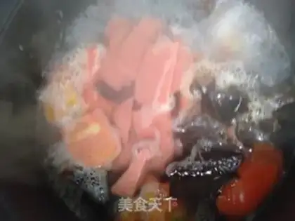 Make Fan meatball soup step 4