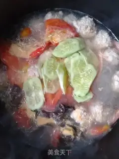 Make Fan meatball soup step 7