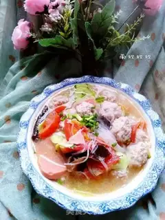 Make Fan meatball soup step 8