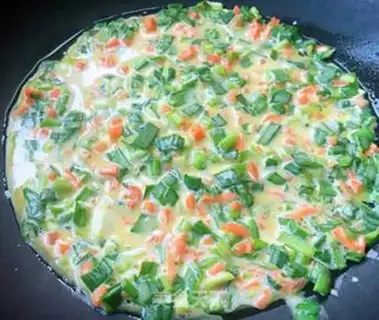 Make Carrot omelet step 6