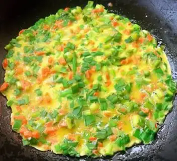 Make Carrot omelet step 7